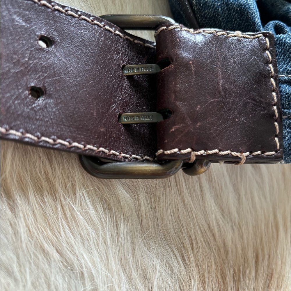 Fendi denim Oyster bag - Picture 5 of 12